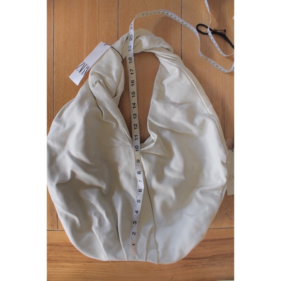 Zara Soft Leather Oval Twisted Shopper Bag NWT - Picture 8 of 10